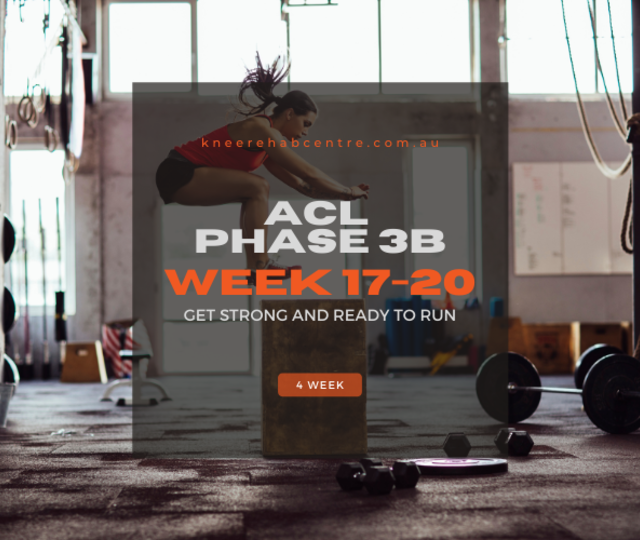 ACL Phase 3b - Get Strong and Ready to Run (Week 17-20)