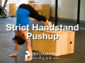 First Strict Handstand Push-Up